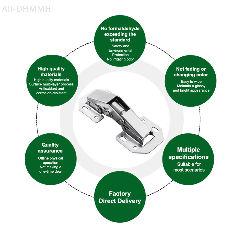 Quality Furniture Hardware - High-Quality 90 Degree Steel Cabinet Hinges,