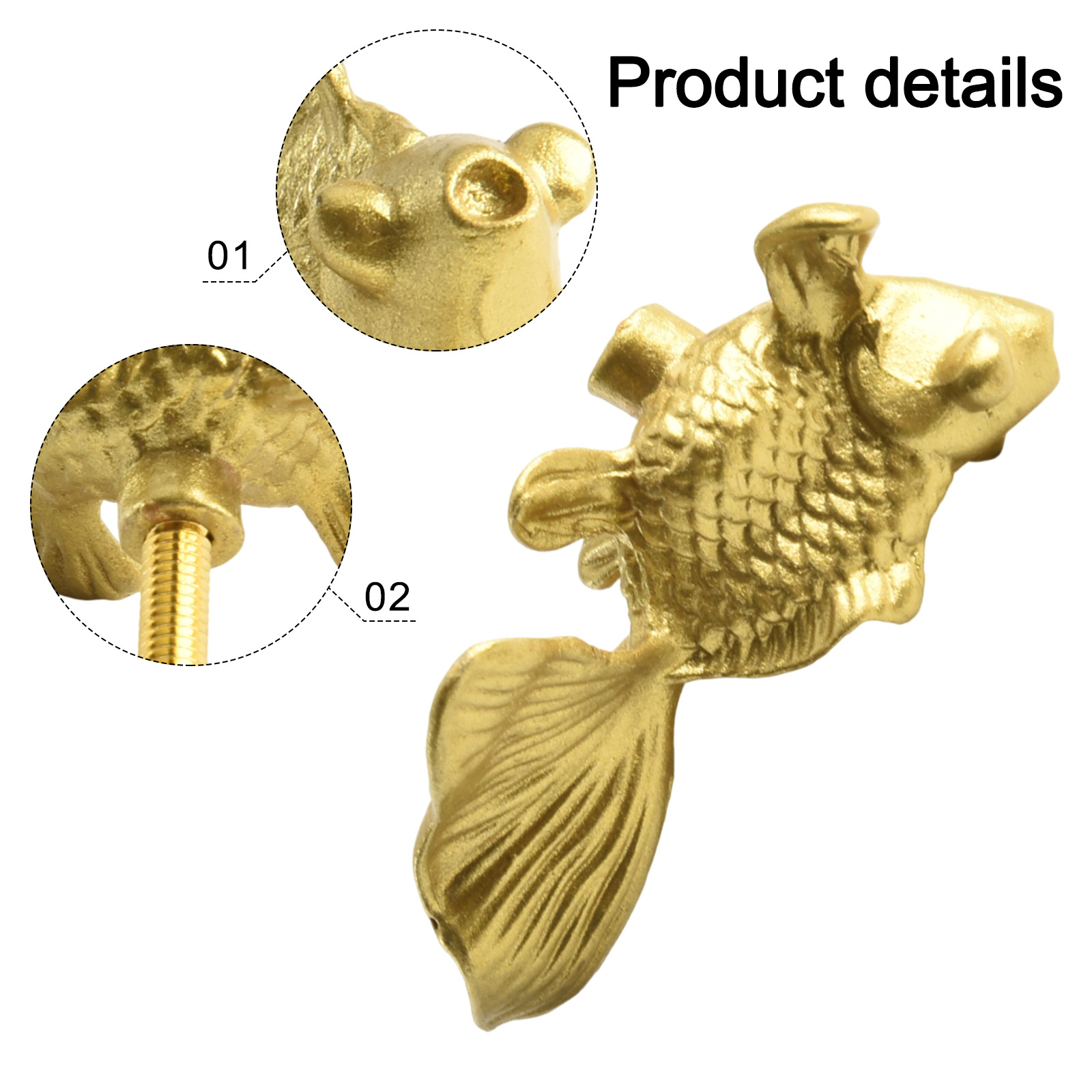Goldfish Cabinet Handles Brass - Unique Furniture Hardware Pulls recensie en prijs