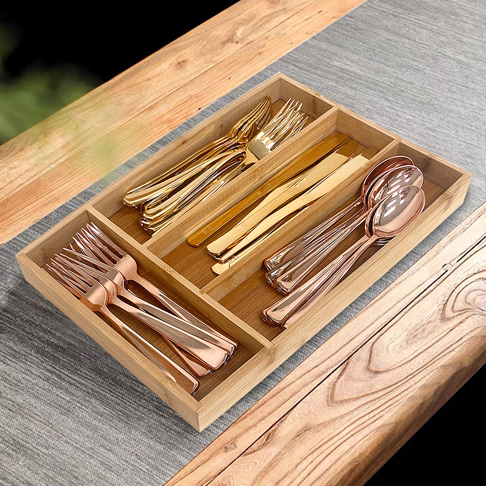 Bamboo Cutlery Divide Storage  - Drawer Organizer Peg recensie en prijs