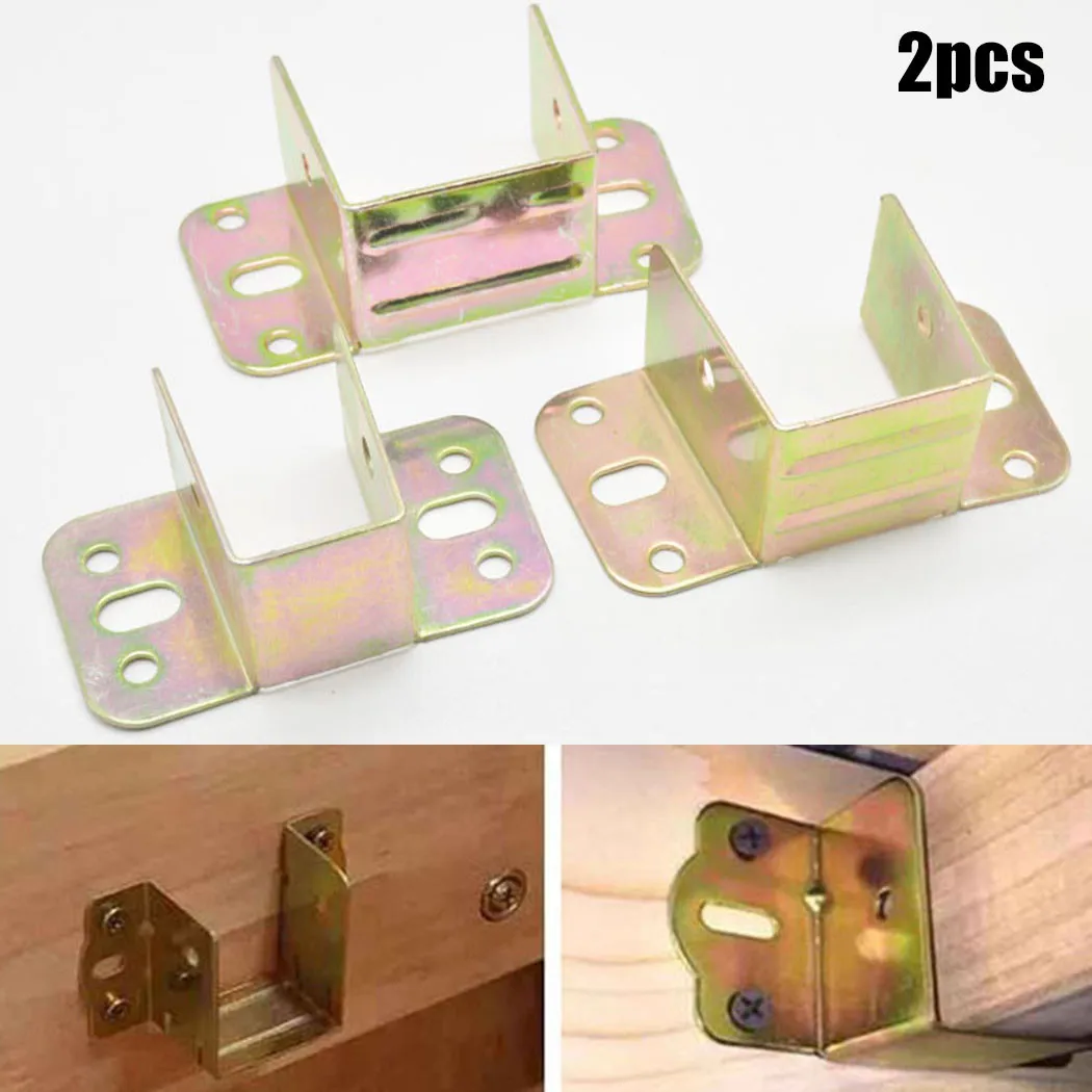 2pcs U Shaped Metal Bed Bracke - Furniture Rails Hardware recensie en prijs