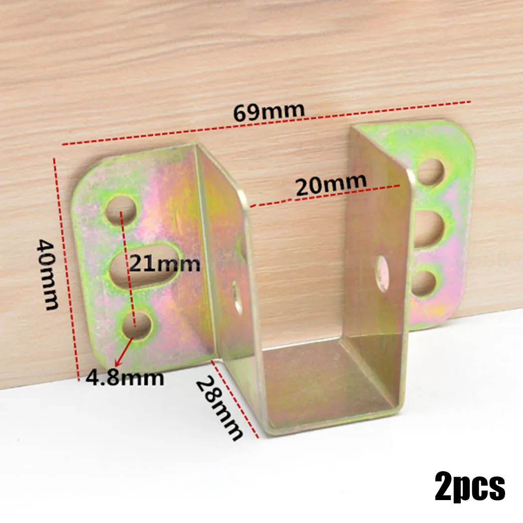 2pcs U Shaped Metal Bed Bracke - Furniture Rails Hardware recensie en prijs