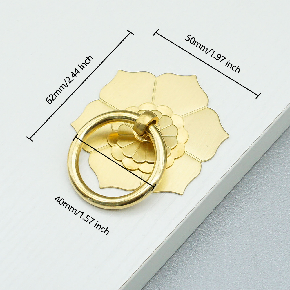 Floral Brass Cabinet Door Knob - Unique Furniture Hardware Pulls recensie en prijs