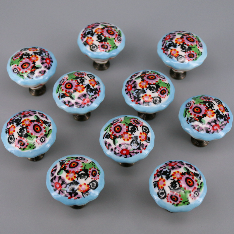 10PCS Colored Ceramic Knobs Un - Unique Furniture Hardware Pulls recensie en prijs