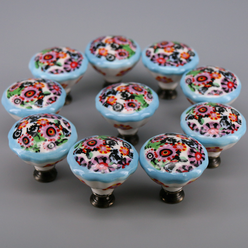 10PCS Colored Ceramic Knobs Un - Unique Furniture Hardware Pulls recensie en prijs