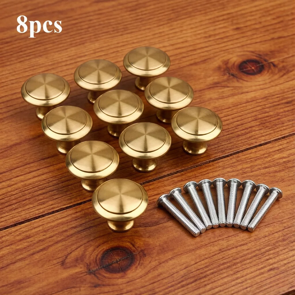 8pcs Golden round Single Hole  - Furniture Hardware China recensie en prijs