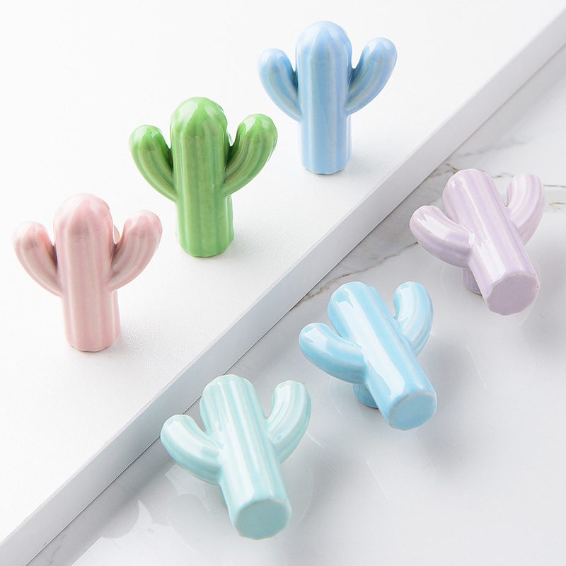1/4pcs Colorful Ceramic Cactus - Unique Furniture Hardware Pulls recensie en prijs