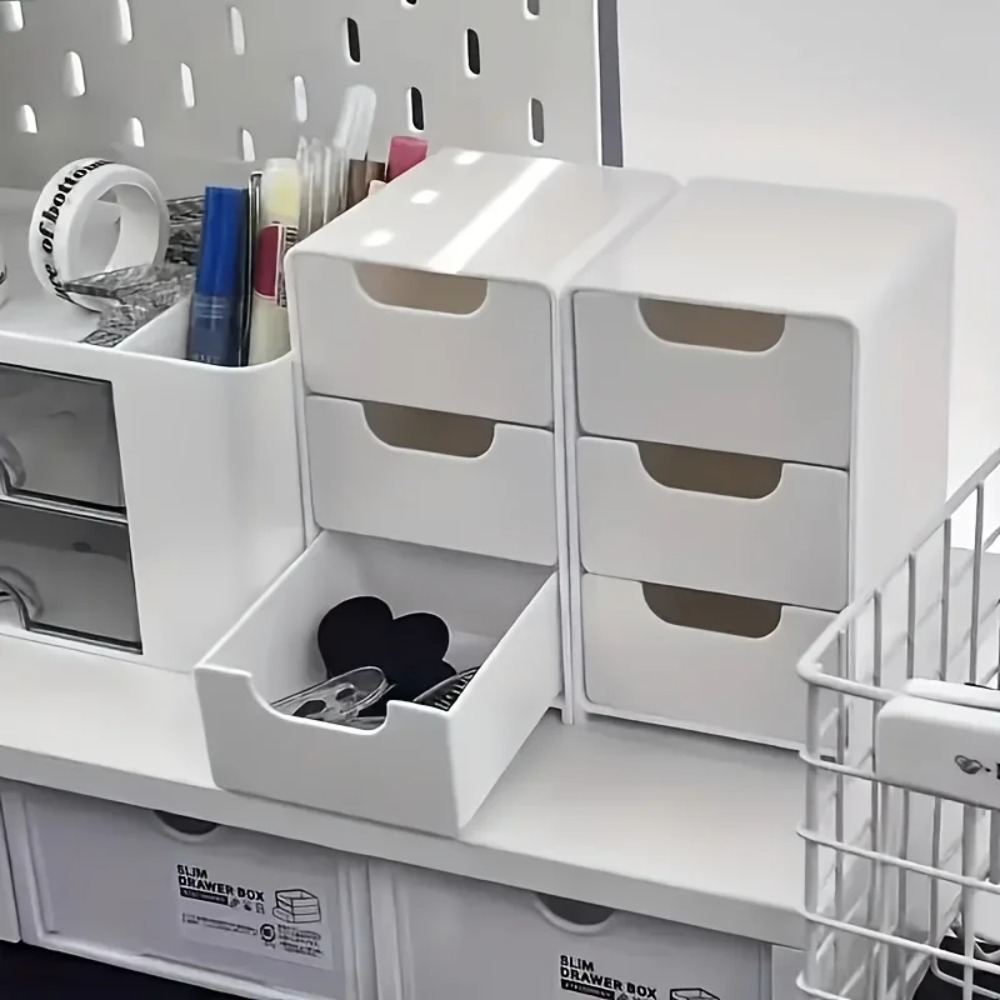 Chic 3-Tier Desk Organizer wit - Drawer Organizer Peg recensie en prijs