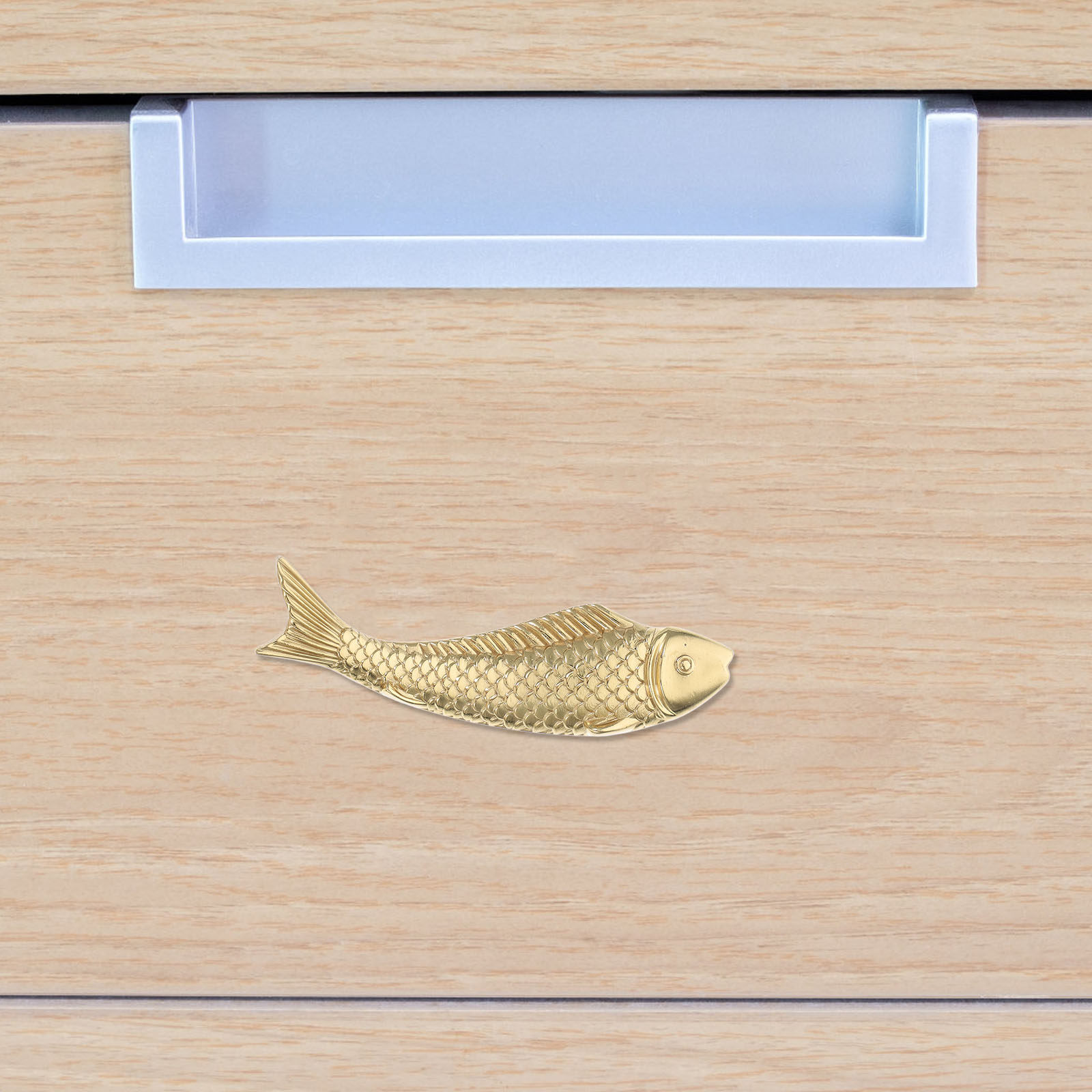 Brass Fish Drawer Handles Uniq - Unique Furniture Hardware Pulls recensie en prijs
