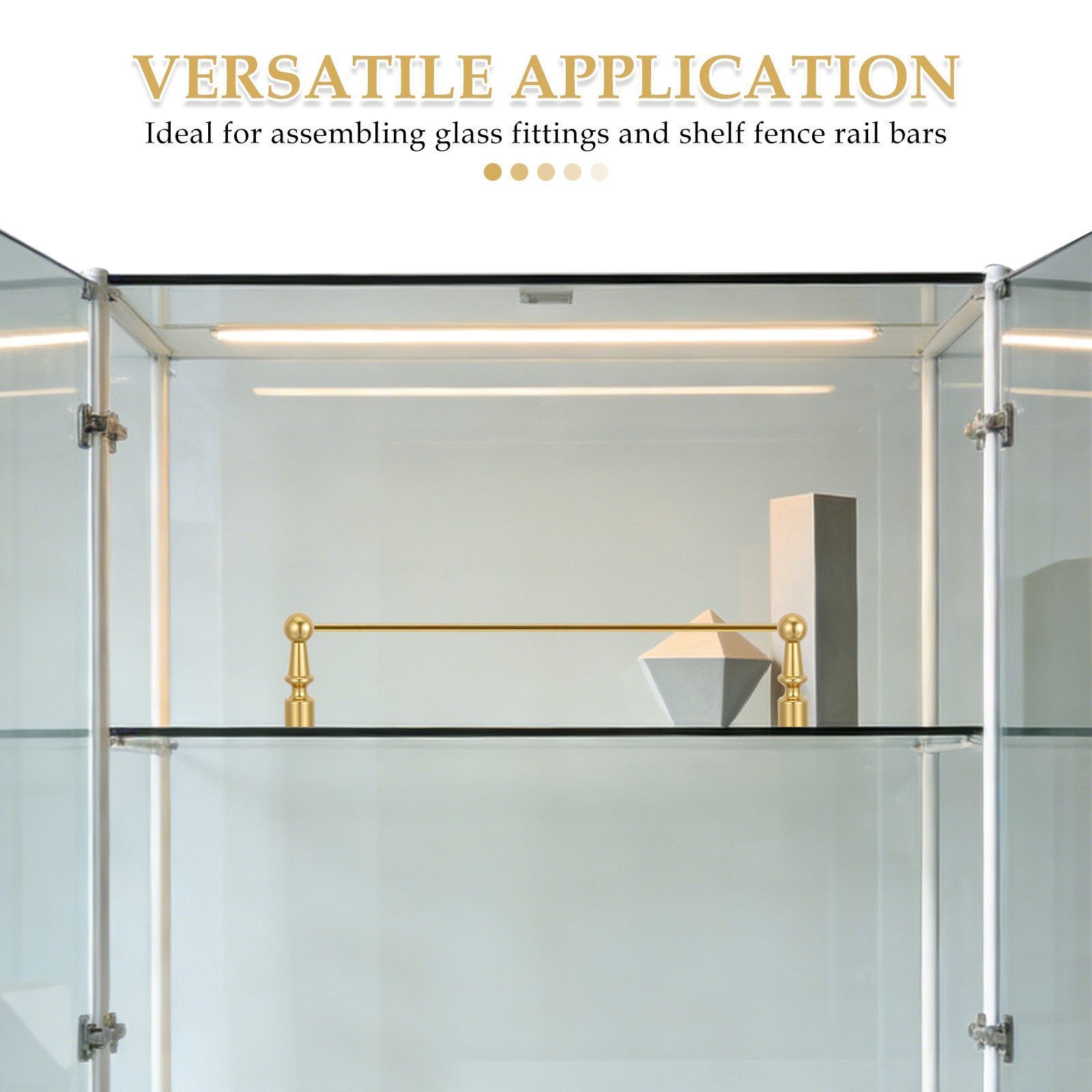 3Pcs Cabinet Railing Post Glas - Furniture Rails Hardware recensie en prijs